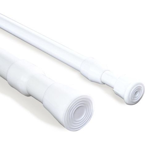 Set mit 3 ausziehbaren Klemmleisten – Bohrfreie Montage – Für Schränke und Fenster – Länge 30 bis 50 cm – Durchmesser 13 mm (1/5)
