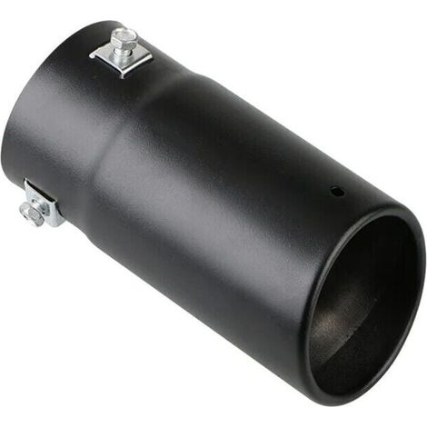 Embout de silencieux d'échappement en acier inoxydable, 70mm, noir, modifié pour voiture, 1 pièce (1/5)