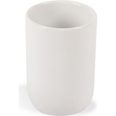 Metaform - Porta spazzolini da appoggio Bianco in Ceramica Mod. Sophie