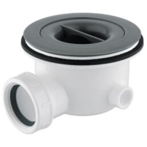 PILETTA SCARICO SIFONATA ISPEZIONABILE E ESTRAIBILE RIBASSATA IN POLIPROPILENE SENZA TAPPO ALTEZZA 7 - ø90 MM RIBASSATA ED ESTRAIBILE - ALTEZZA 70,5 MM - CGS