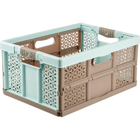 Keeeper Lea Scatole e bauli, PP/TPE, Blu/Marrone, 5 cm (1/4)