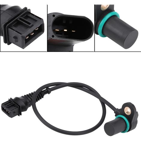 Une paire de capteurs de position d'arbre à cames adaptés aux BMW Série 3, Série 5, X3 et X5, numéros de pièces : 12141438081 et 12147518628. (1/5)