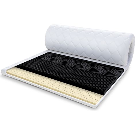 Topper 140x200 cm Matratzenauflage mit HR-Schaum Latex 7 cm Schoner H3 (1/5)