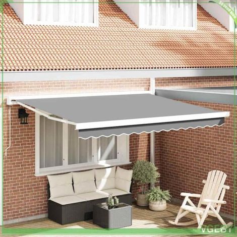 Store rétractable - FAF7291712405112 - 3 x 2,5 m - Blanc - Métal (1/4)