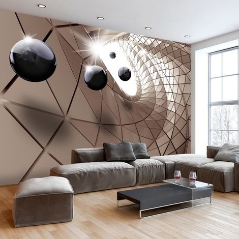 Papier peint utopie abstraite - 200 x 140 cm (1/4)