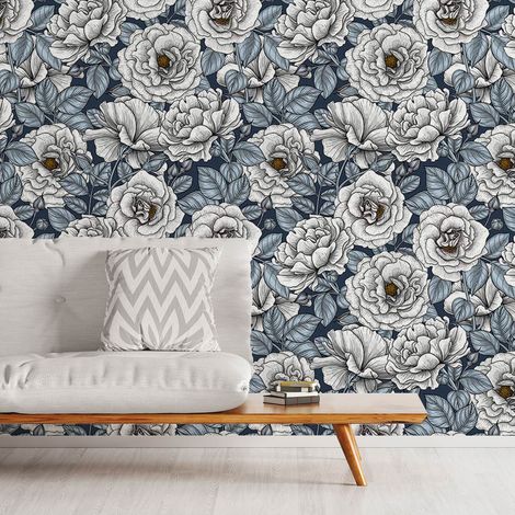 Papier peint campagnes bleues papier peint (1/5)