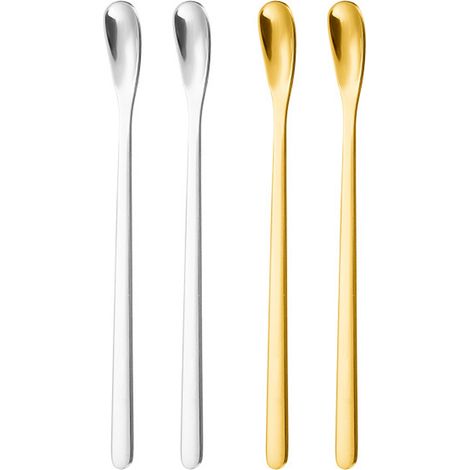Cuillère À Café - Acier Inoxydable - Pour Café Expresso Thé Jus Cocktails - Lot De 4 (1/5)