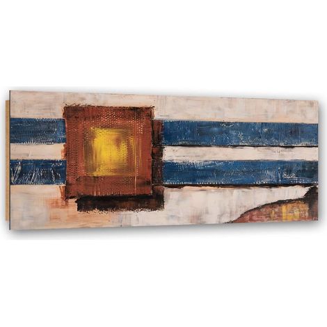 Quadro deco panel, Linee blu - 90x30 (1/5)