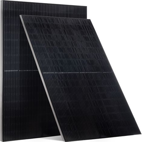Mophorn Monokristalline Solarmodule 400 W, 2er-Set, PV-Modul mit MC4-Anschluss & Aluminiumrahmen, Solarpanel IP65 wasserdicht, ideal für autarke Energieversorgung auf Auto, Wohnmobil oder Flachdach (1/5)