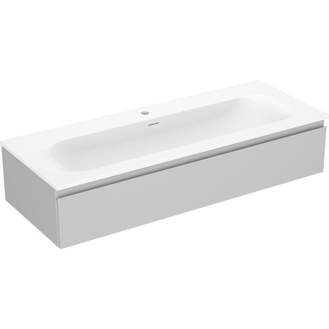 Mexen Orio Badezimmermöbel 120 cm mit Waschbecken Vela, 1 Schublade, Grau Matt/Weiß Matt - 91A10-12023-1-BF62-W23M01 (1/5)
