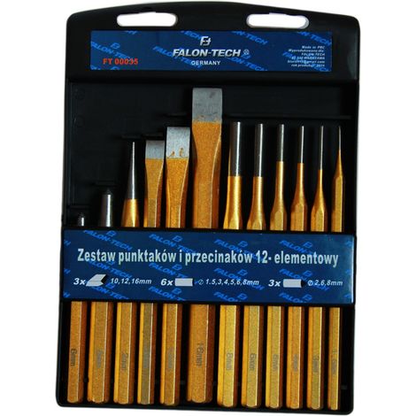 Trade Shop - KIT CACCIASPINE CACCIACHIODI PUNZONI 12 PZ PEZZI CACCIA CHIODI -