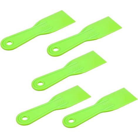 Kunststoffspachtel – Farbschaber – Wandreparatur – Ergonomischer Griff – 5 Stück, 5 cm – Grün (1/5)