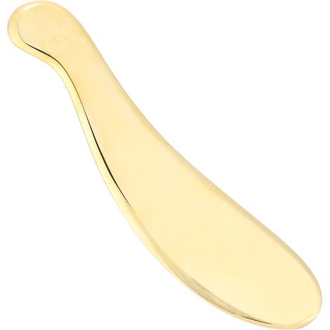 Outil de massage Gua Sha en laiton pour racler les fascias et soulager les douleurs musculaires. (1/5)