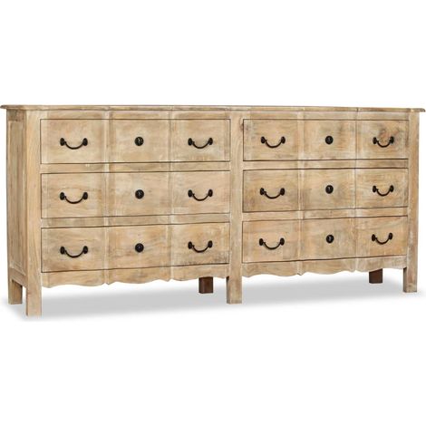 Sideboard Massivholz Mango 200x40x90 cm vidaXL (1/5)