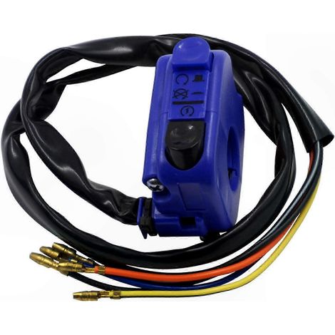 Universeller Start-/Stopp-Knopf für Motorräder (7/8"-Lenker), Zünd-/Stoppschalter, Scheinwerfer- und Startsteuerung, Motorrad-Kit (1/3)