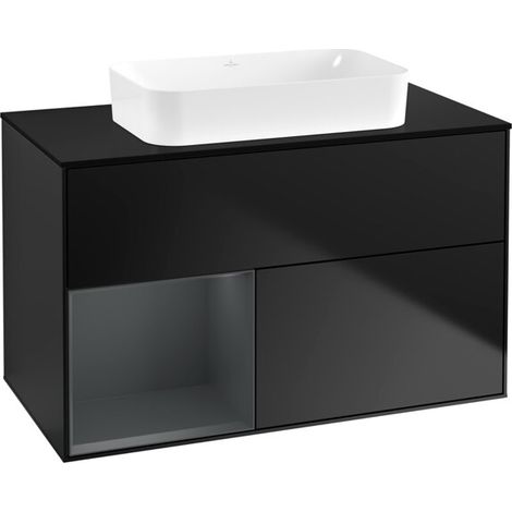 Villeroy & Boch F652HGPD Meuble sous-lavabo Finion F65 (1/2)