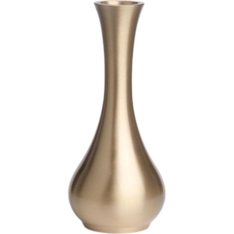Vase Décoratif en Laiton Brossé pour Fleurs Artificielles, Stable (1/5)