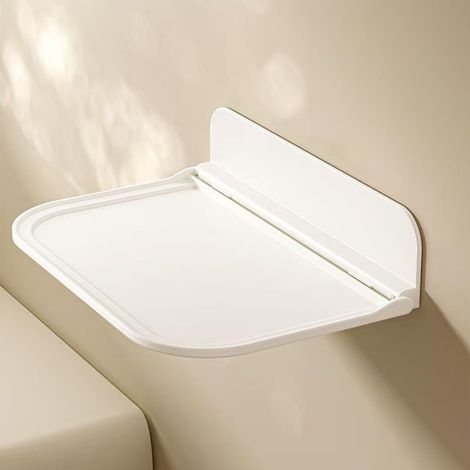 Étagère de rangement pliable en 2 parties, fixation murale, idéale pour la cuisine, la salle de bain et le bureau, sans perçage, pour table de chevet de 18 cm. (1/5)