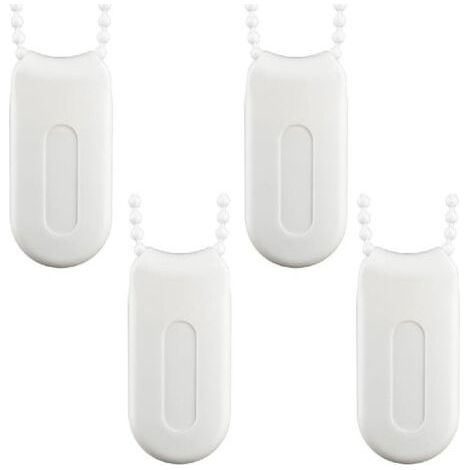 ALLIANDISPoids Cordon Rideau 4 Pièces Accessoires de Store en Plastique Blanc Poignées de Stores Cordon Cordon Poids Rechange Stores Poids Chaîne pour Stores à Enrouleur Dispositif Stores Accessoires (1/5)