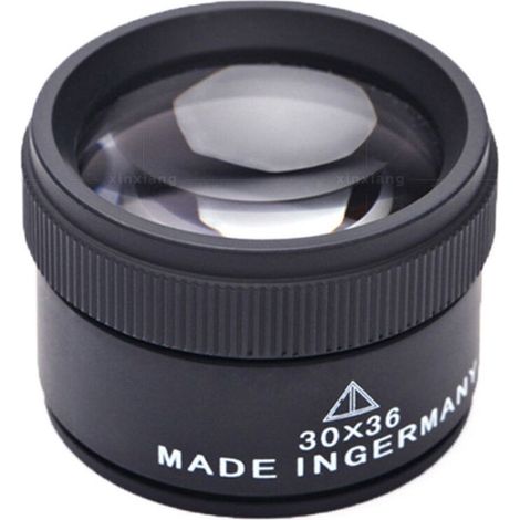 30X Loupe de Bijoux,Métal Portable Grossissement Optique,Loupe de Poche pour Pièces de Monnaie Timbres Bijoux Montre (1/5)