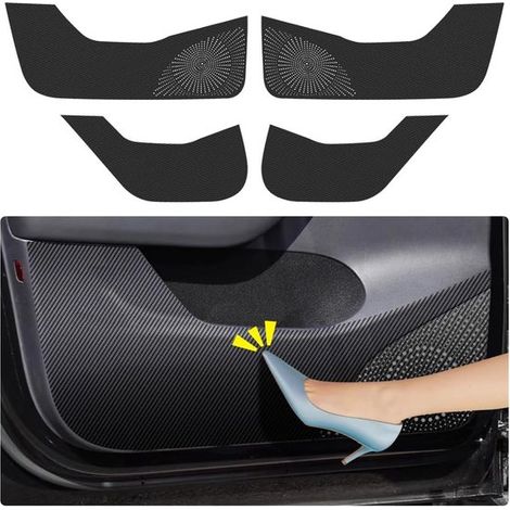 Tappetini di protezione per portiere per Tesla Model Y (2020-2024) e SUV. Accessori con effetto fibra di carbonio, adesivi in pelle, protezioni per le soglie delle portiere, protezioni per i bordi, ec (1/5)