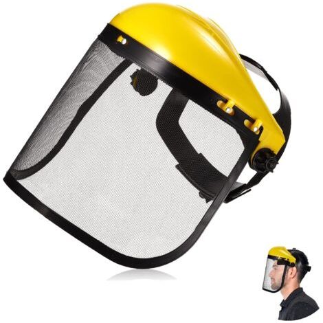 Visière de Visage, Tondeuse d'herbe de Jardin Casque de Protection Faciale Chapeau de Protection de Sécurité Protection des Yeux Visière de Couverture Faciale (1/5)