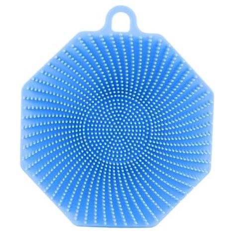 Rangement portable pour lavabo, grand porte-savon mural, 12,5 x 11 cm, rangement pour gobelet avec porte-éponge, organisateur de douche pour comptoir, porte-éponge pour accessoires de bain (1/5)