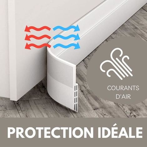 Bas de porte - Vellure - 1M - Anti-courant d'air - Étanchéité - Installation rapide (1/4)