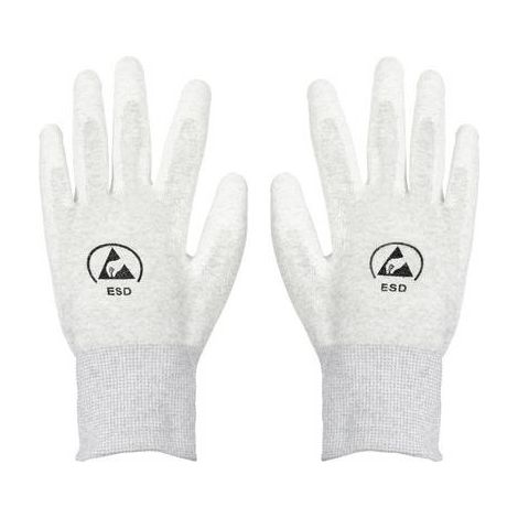 TRU COMPONENTS GANT ANTISTATIQUE (ESD) à REVêTEMENT INTéRIEUR TAILLE DU VêTEMENT: L FIBRES DE POLYAMIDE, REVêTEMENT PU BAG