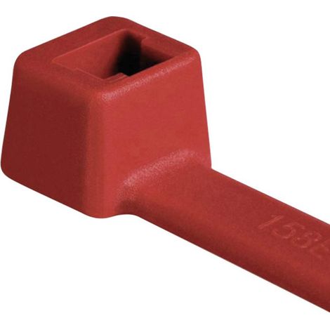 HellermannTyton 111-03004 T30R-PA66-RD Fascetta per cavi 150 mm 3.50 mm Rosso resistente alle intemperie 100 pz. (1/3)