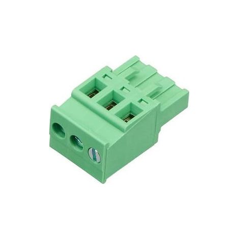 Connecteur bornier au chariot pas de 5,08 Femelle 3 Voies Vert entrée de câble par le haut