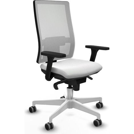 piqueras-y-crespo Horna chaise de bureau blanc ergonomique (1/3)