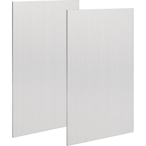 Lot de 2 tôles d'aluminium 6061 T651 de 15,2 x 30,5 x 0,2 cm (0,2 cm) plates et fines plaques d'aluminium unies recouvertes d'un film de protection,plaque métallique rectangulaire en aluminium, 1,5 mm (1/5)