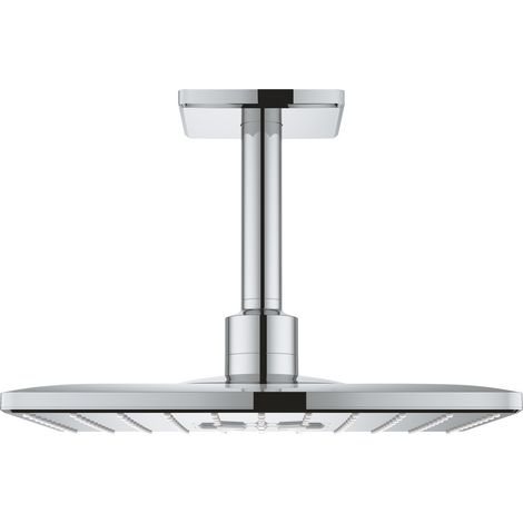 Set de ducha Grohe Rainshower 310 SmartActive Cube Head con brazo de 142 mm, 2 jets (26481000)