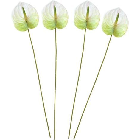 de 4 fleurs d anthurium artificielles réalistes et légères (1/5)
