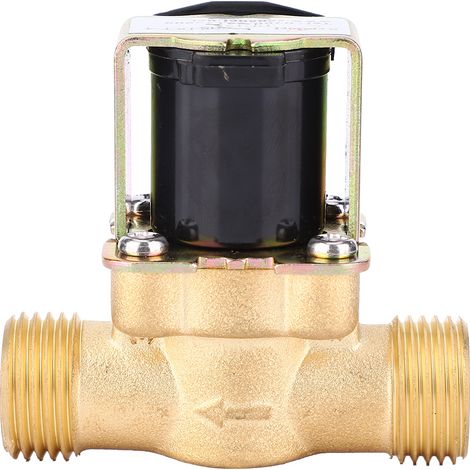 Électrovanne En Laiton G1/2 Pouces Normalement Fermée Filetage Mâle Pour Eau DC 12V 1 Pièce (1/5)