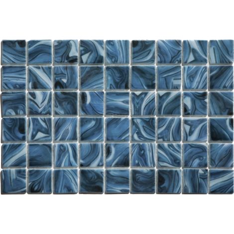 Ilcom mosaico in vetro pressato per piscine, bagni e saune 31.5cm x 47.7cm (0.15m²) - Modena Mexico Pool (1/5)