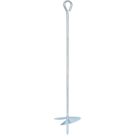 vidaXL Earth anchor 4 pcs Silver Ø10 x 50 cm Galvanized Metal