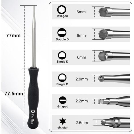 Set de 12 Outils de Réglage de Carburateur Réglage Tronçonneuse Tournevis Reglage Carburateur Tronconneuse 2 Temps Tournevis Pacman/Single D pour Poulan Husq STHIL Echo Débroussailleuse (1/5)
