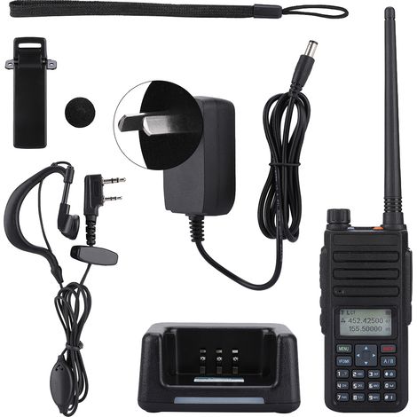 Talkie-Walkie Dual Band VHF/UHF Portable Mini pour Baofeng DM1801 (Prise AU) (1/5)