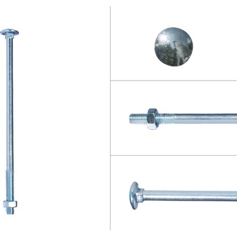 Schlossschrauben Verzinkt M8 x 180 mm - 25 Stück