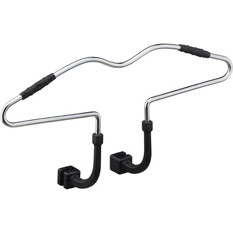 Set di 2 grucce da viaggio automatiche a montaggio rapido per indumenti senza pieghe in metallo nero 130010994
