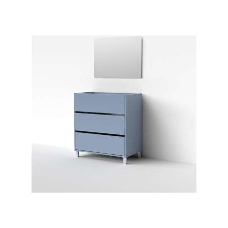 Mueble de baño sin lavabo cerámico Kalma acabado azul, 81cm(alto) 90cm(ancho) 46cm(largo) (1/5)