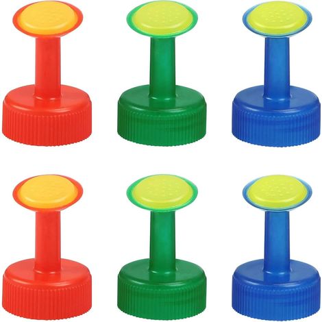 EASYCOMFORT Lot de 6 buses d'arroseur en plastique pour bouteilles, arroseur pour arrosoir d'intérieur, semis, plantes et jardin (1/5)