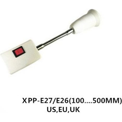 Nouveau convertisseur d'ampoule LED avec douille universelle E27 (normes UK, EU, US et GB) et interrupteur.