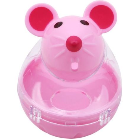 Dispositif anti-déversement Souris Tumbler Jouet interactif intéressant pour chat Jouet anti-déversement pour animal de compagnie Chat Chien Dispositif anti-déversement automatique Balle anti-déversem
