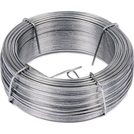 1 - Fil De Fer - Acier Galvanisé - Résistant À La Corrosion - Pour Jardinage Et Bricolage - Argent - 1,5mm X 50m