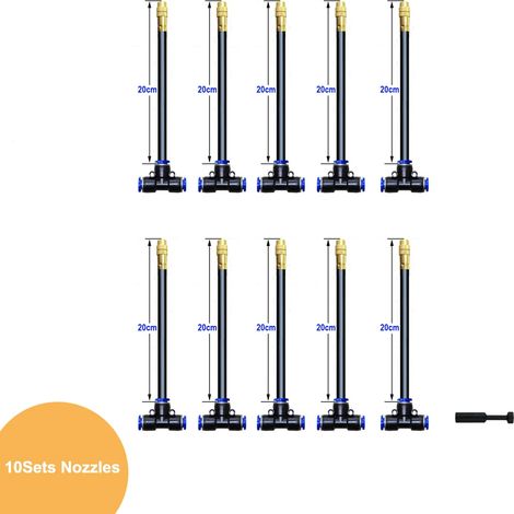 Kit de brumisateur universel réglable (10 buses) pour l'arrosage des pelouses et jardins (tube de 8 mm de diamètre extérieur). (1/5)