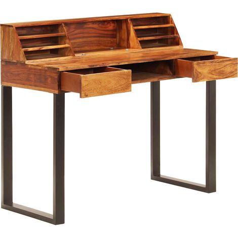 Maison Exclusive - Schreibtisch 110 x 50 x 94 cm Massivholz Akazi (1/5)