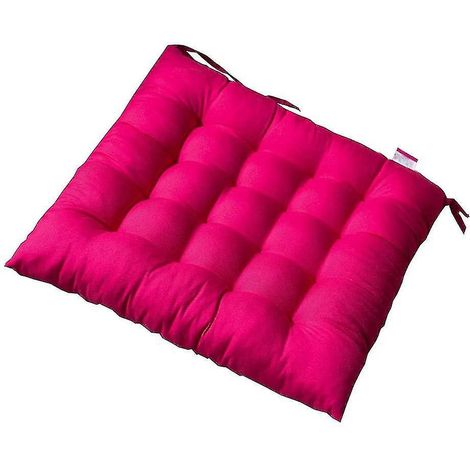 Einfaches Stuhlkissen 40 x 40 x 5 cm, Kissen für Büro-/Computerstühle, Tatami-Kissen für Herbst/Winter – rosarot